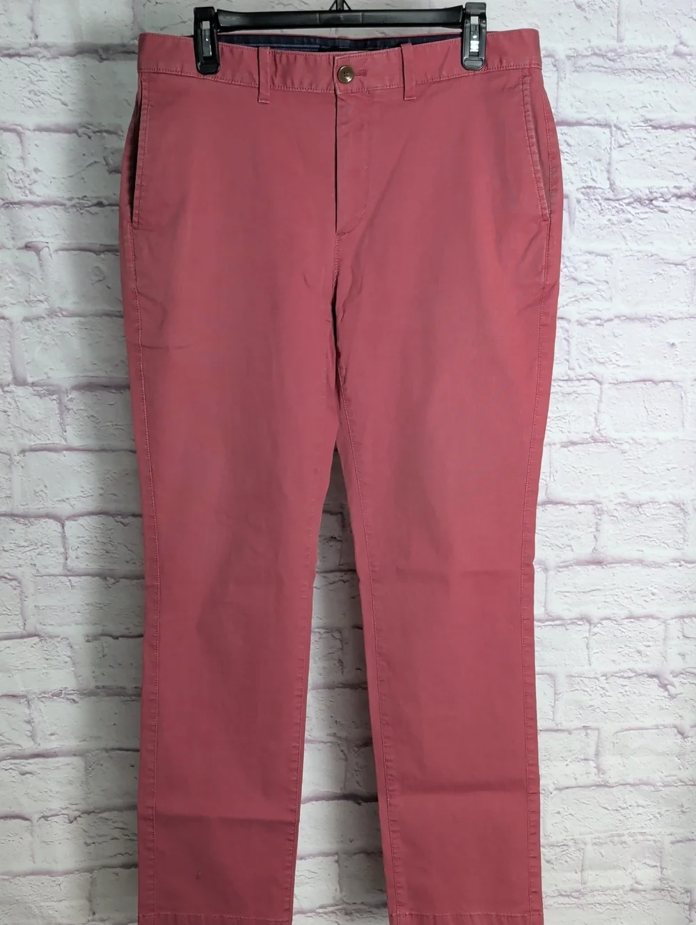 Banana Republic Aiden Fit Slim Chino Pants in Soft Red - Size 32x32